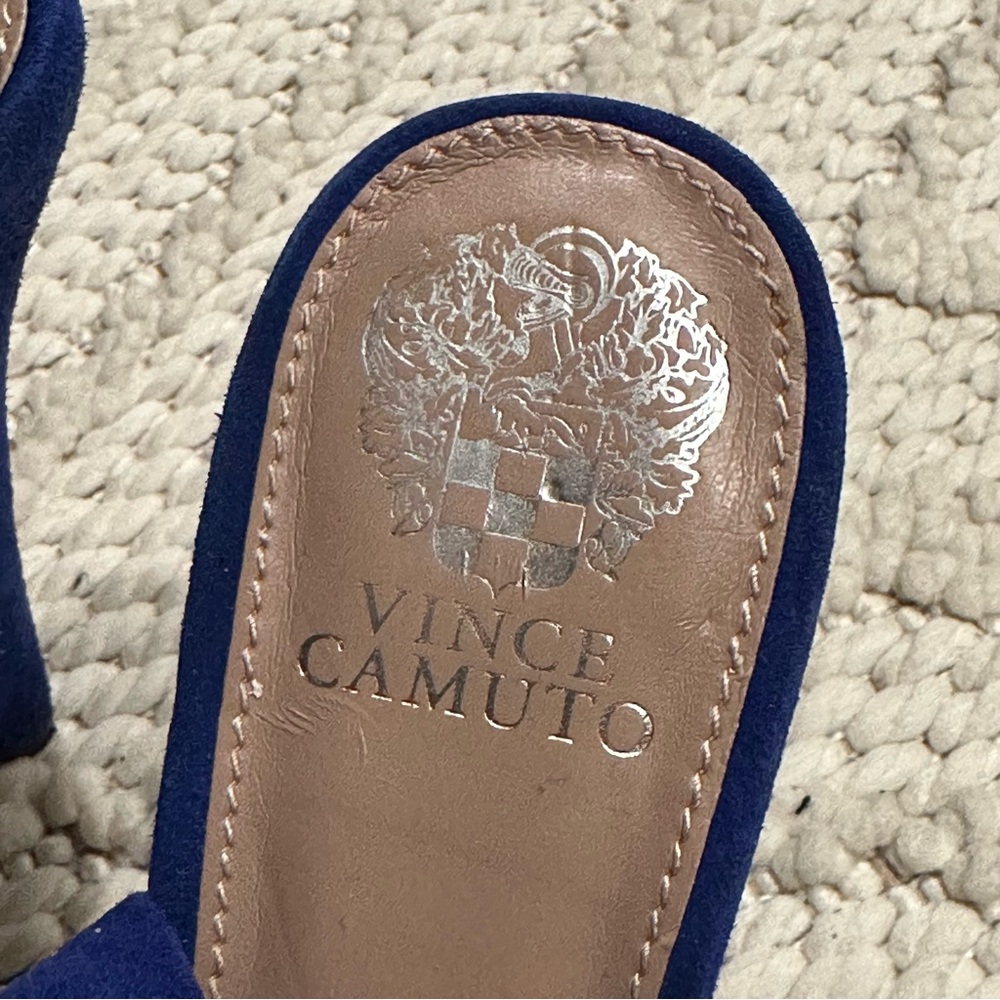 Vince Camuto Royal Blue Peep-Toe Heels - Picture 5 of 9